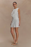 Oria Chiffon Mini Dress White