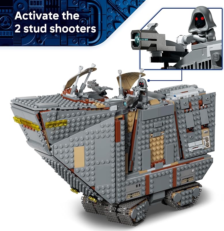 LEGO Star Wars Offworld Sandcrawler and Mudhorn 75453 Building Toy for Boys Girls Ages 14 Movie Playset 5 Minifigures Grogu Figure 1683 pieces Gift for Birthdays