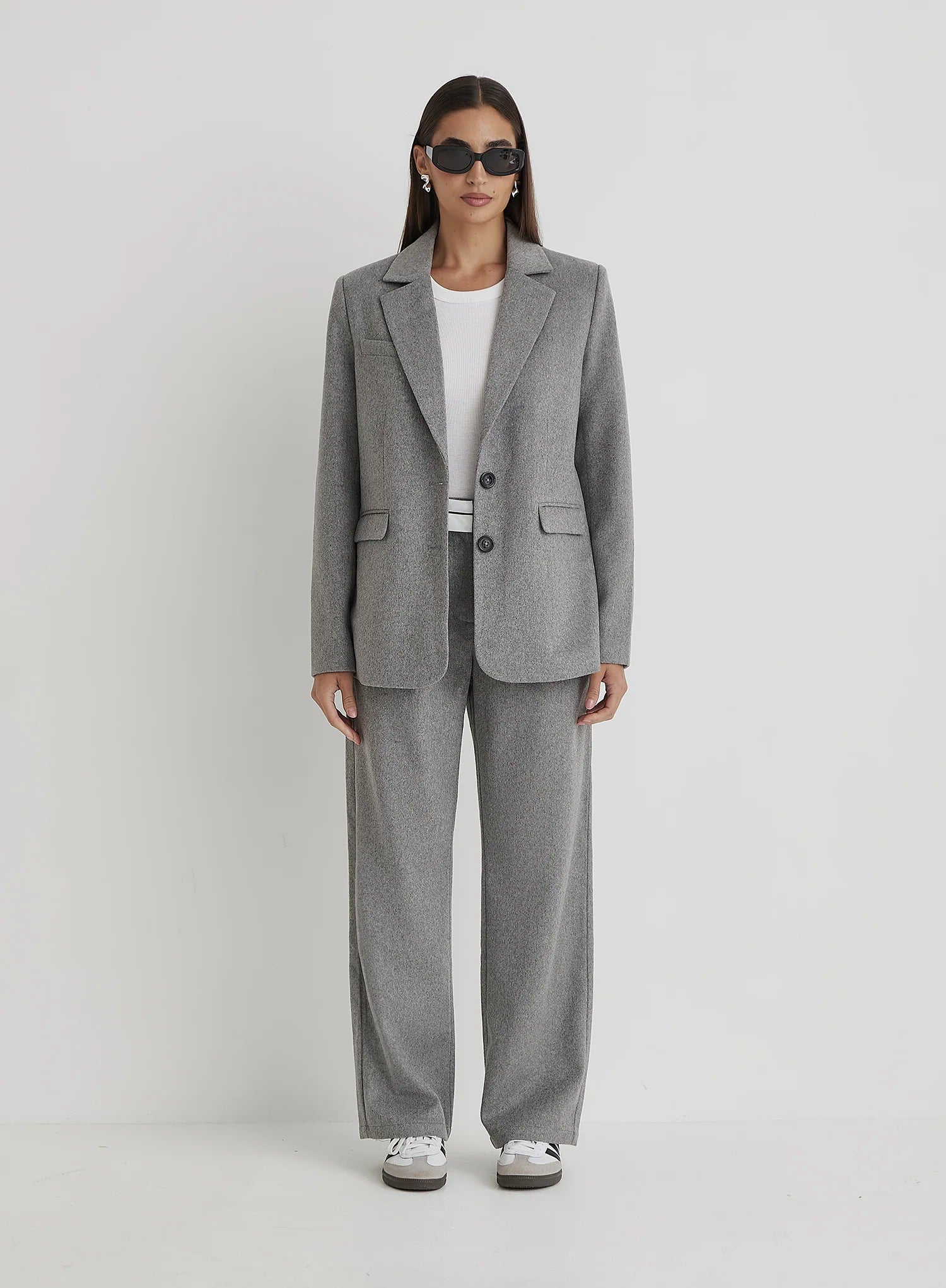 Grey Wool Blazer