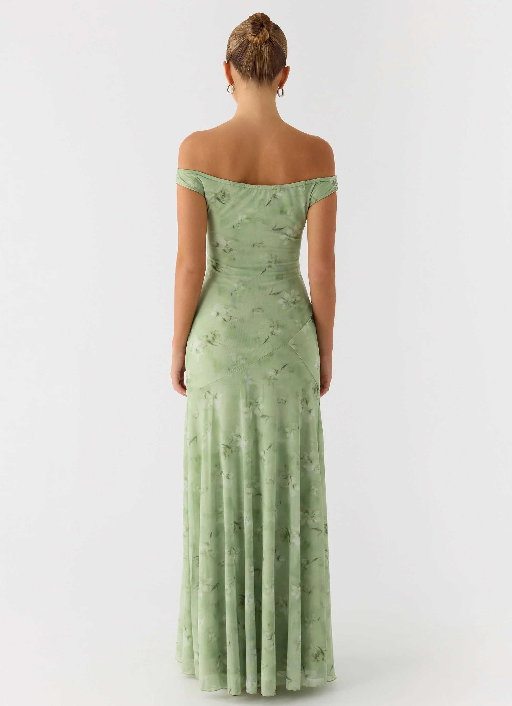 Wasting Time Maxi Dress Blurred Lime