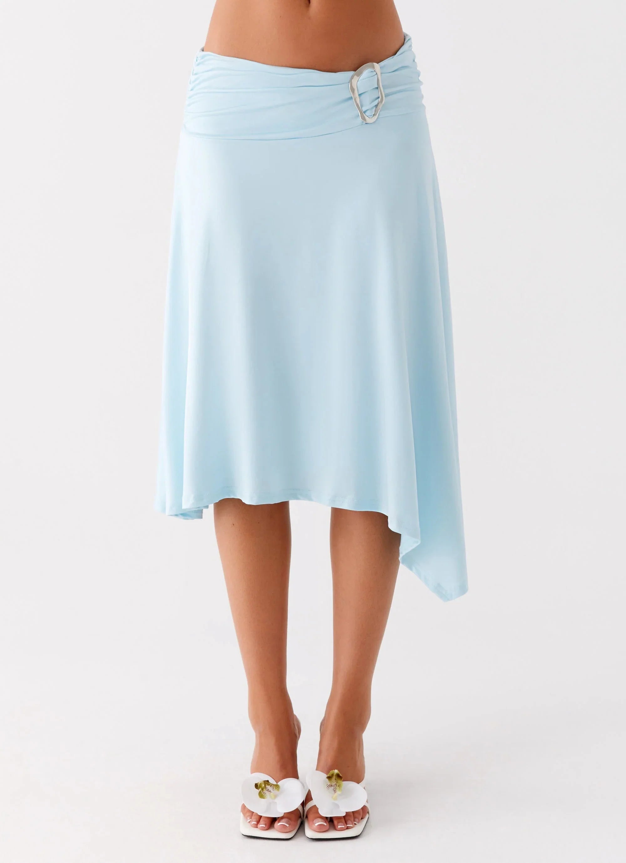 Brisa Midi Skirt Turquoise