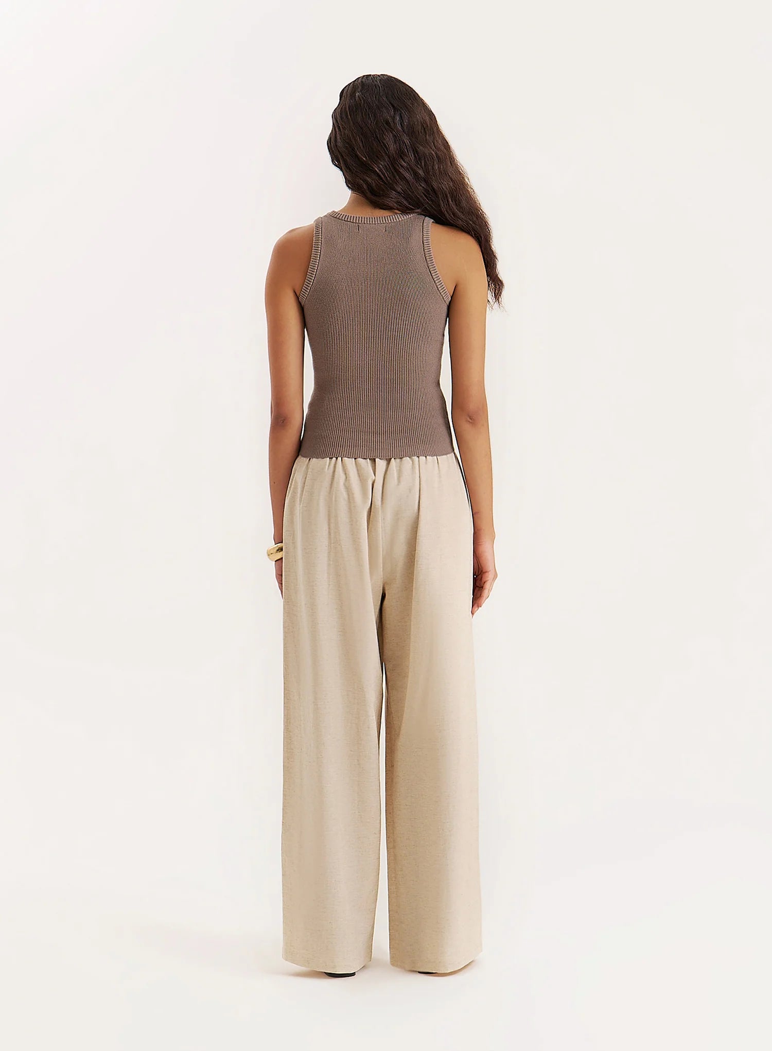 Olive Knitted 4th Vest Top