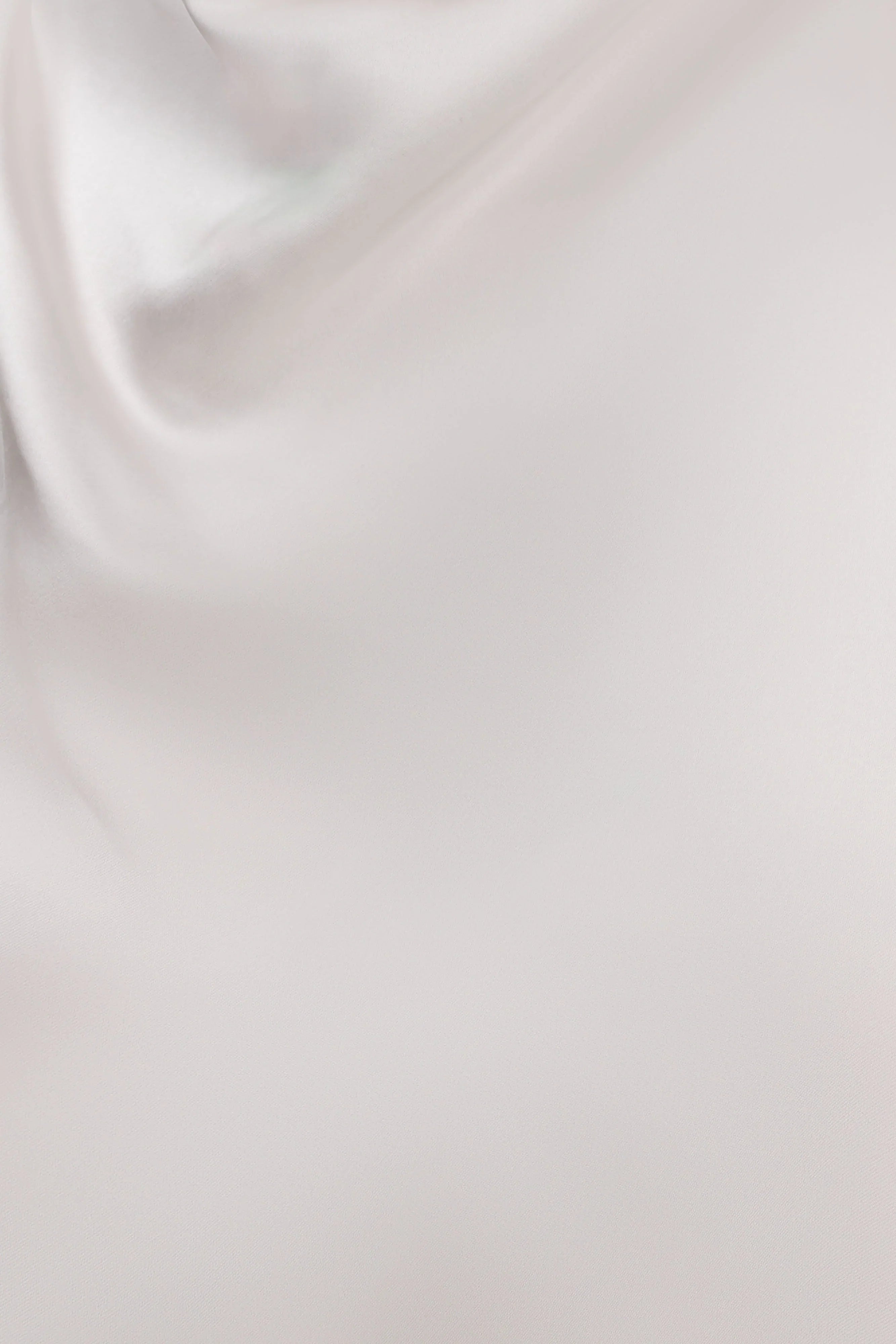 Sydney Asymmetrical Satin Halter Top Ivory