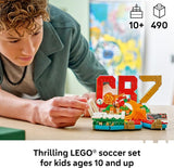 LEGO Editions Cristiano Ronaldo Soccer Highlights Building Set for Boys Girls Ages 10 Collectible Soccer Gift with Plaque Kids Bedroom or Shelf Decor 43012
