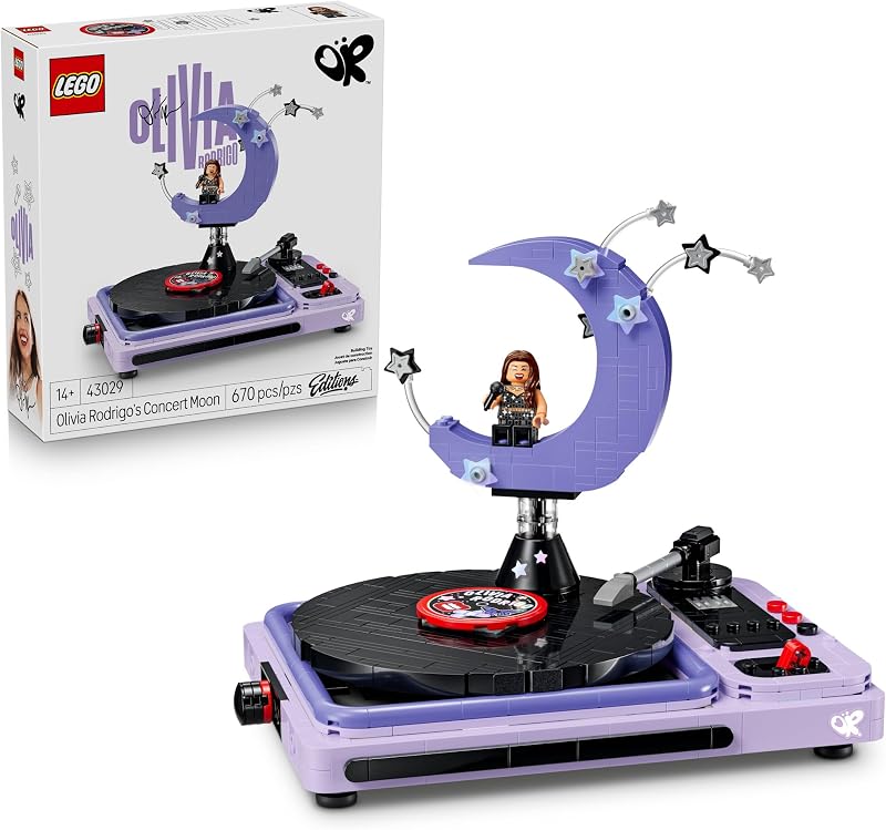LEGO Editions Olivia Rodrigos Concert Moon 43029 Collectible Building Toy for Teens Ages 14 Olivia Rodrigo Minifigure Bedroom Decor 670 pieces Gift for Birthdays