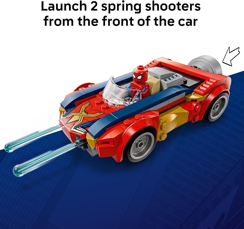 LEGO Marvel Spider Man Car vs Venomized Wolverine Building Toy for Boys Girls Super Hero Villain Playset W 2 Marvel Minifigures Gift Idea for Birthdays Ages 7 76336