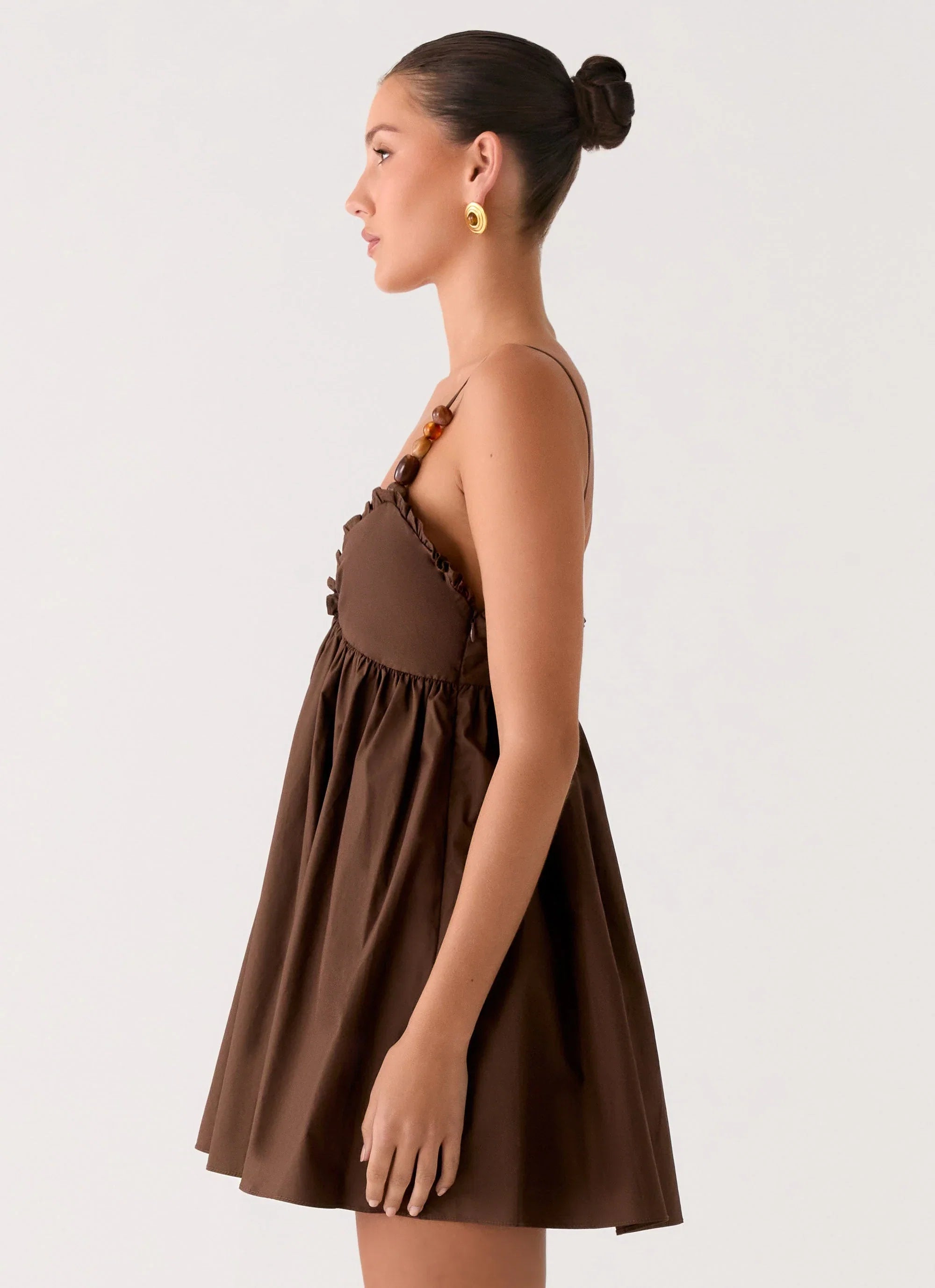 Jonas Mini Dress Brown