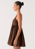 Jonas Mini Dress Brown