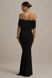 Bowden Black Bardot Maxi Dress