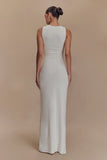 Kassidy Peached Jersey Maxi Dress Ivory