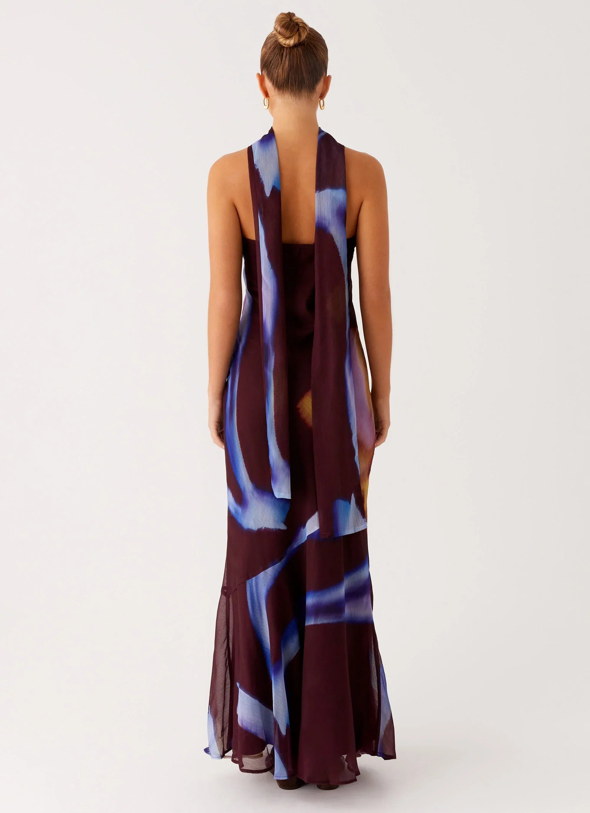 Under The Pagoda Maxi Dress Dark Floral