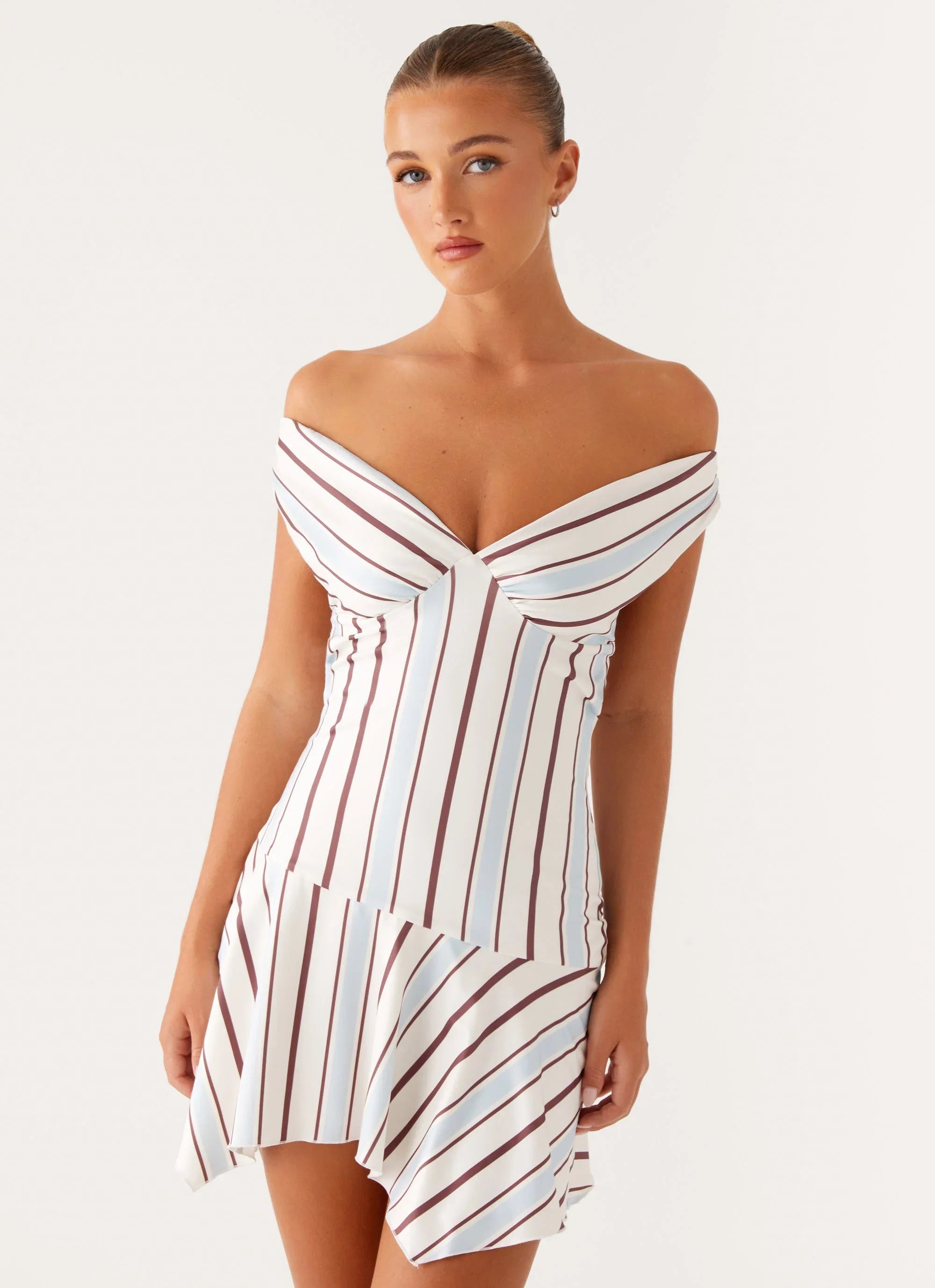 Kirby Mini Dress Blue Stripe