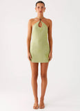 Kiara Beaded Mini Dress Mint