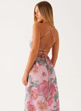 Peggy Maxi Dress Pink Floral