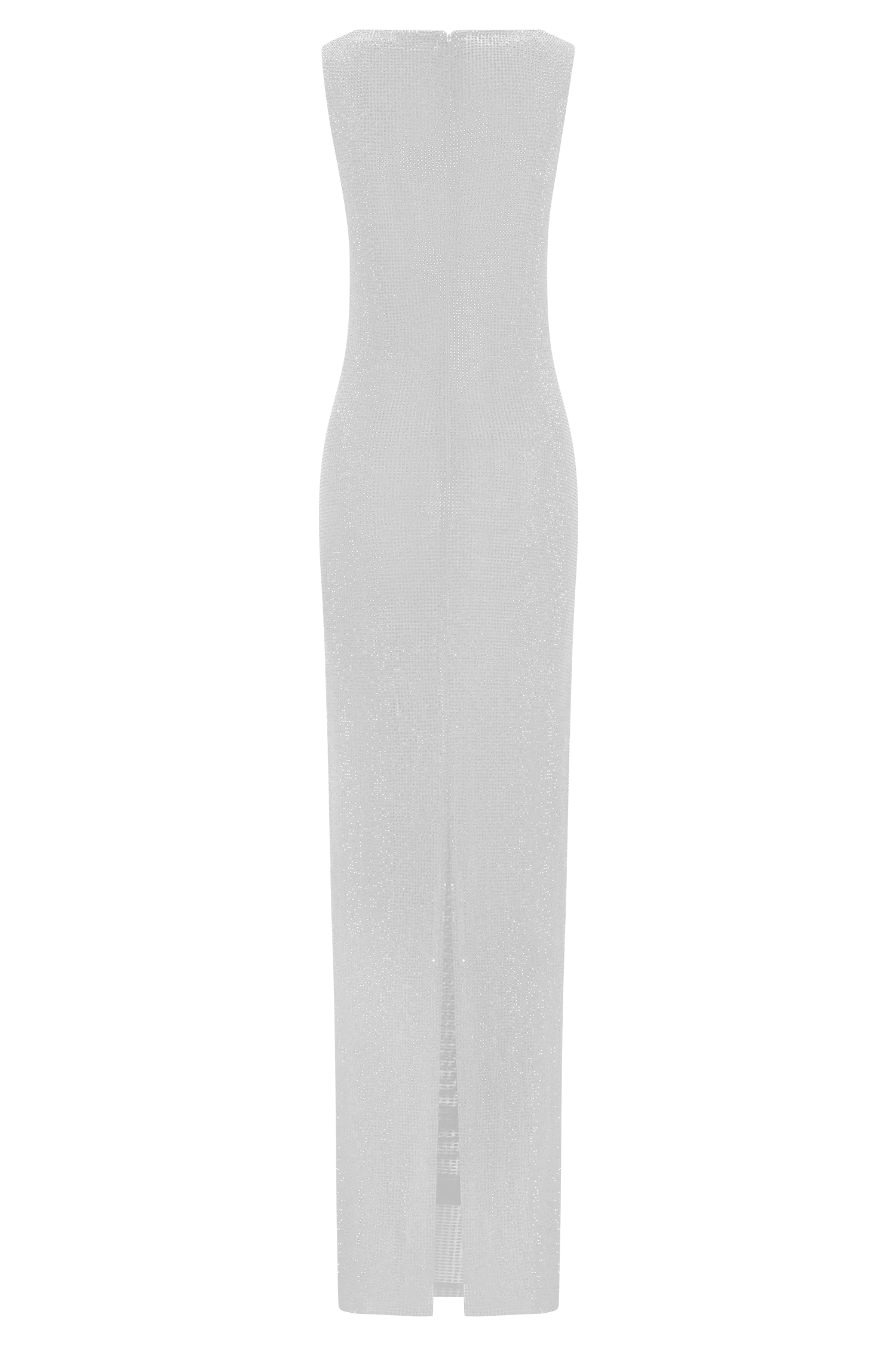 Magnolia Sleeveless Diamante Maxi Dress Silver