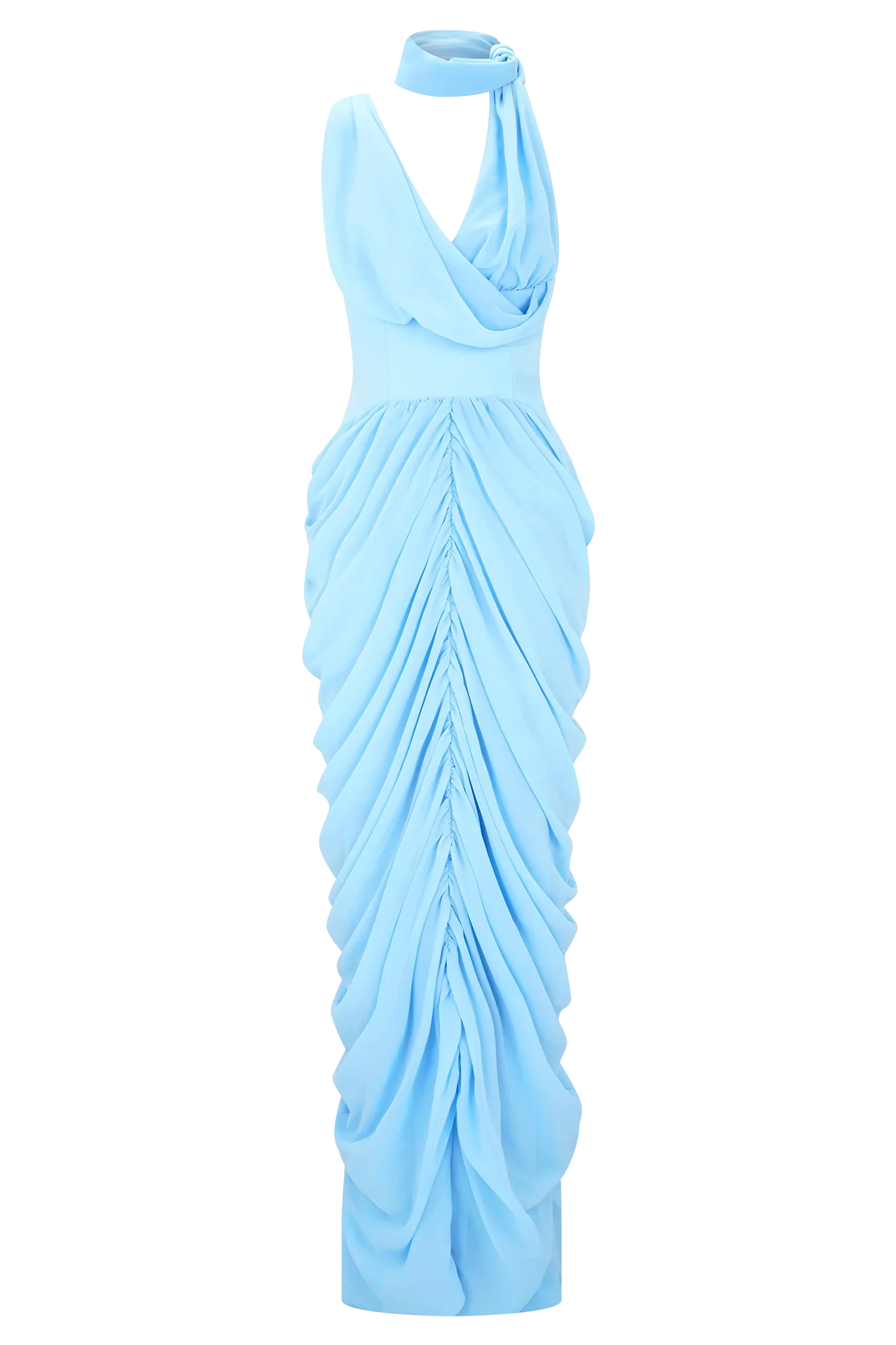 Alex Chiffon Maxi Dress Blue