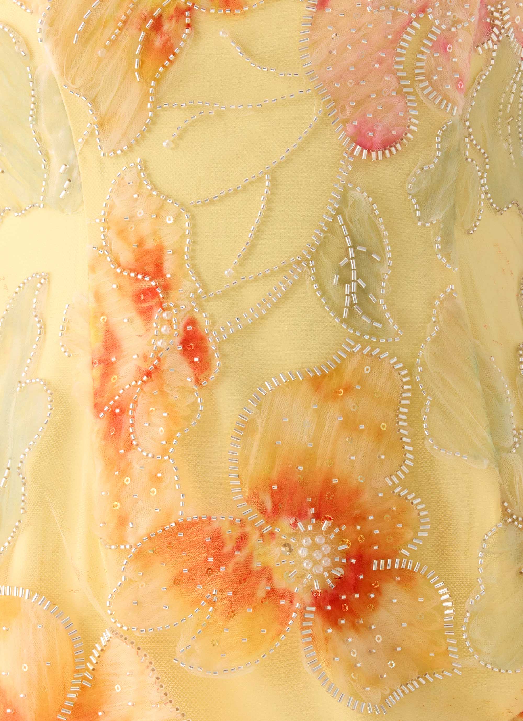 Bliss Beaded Halter Top Floral Beaded