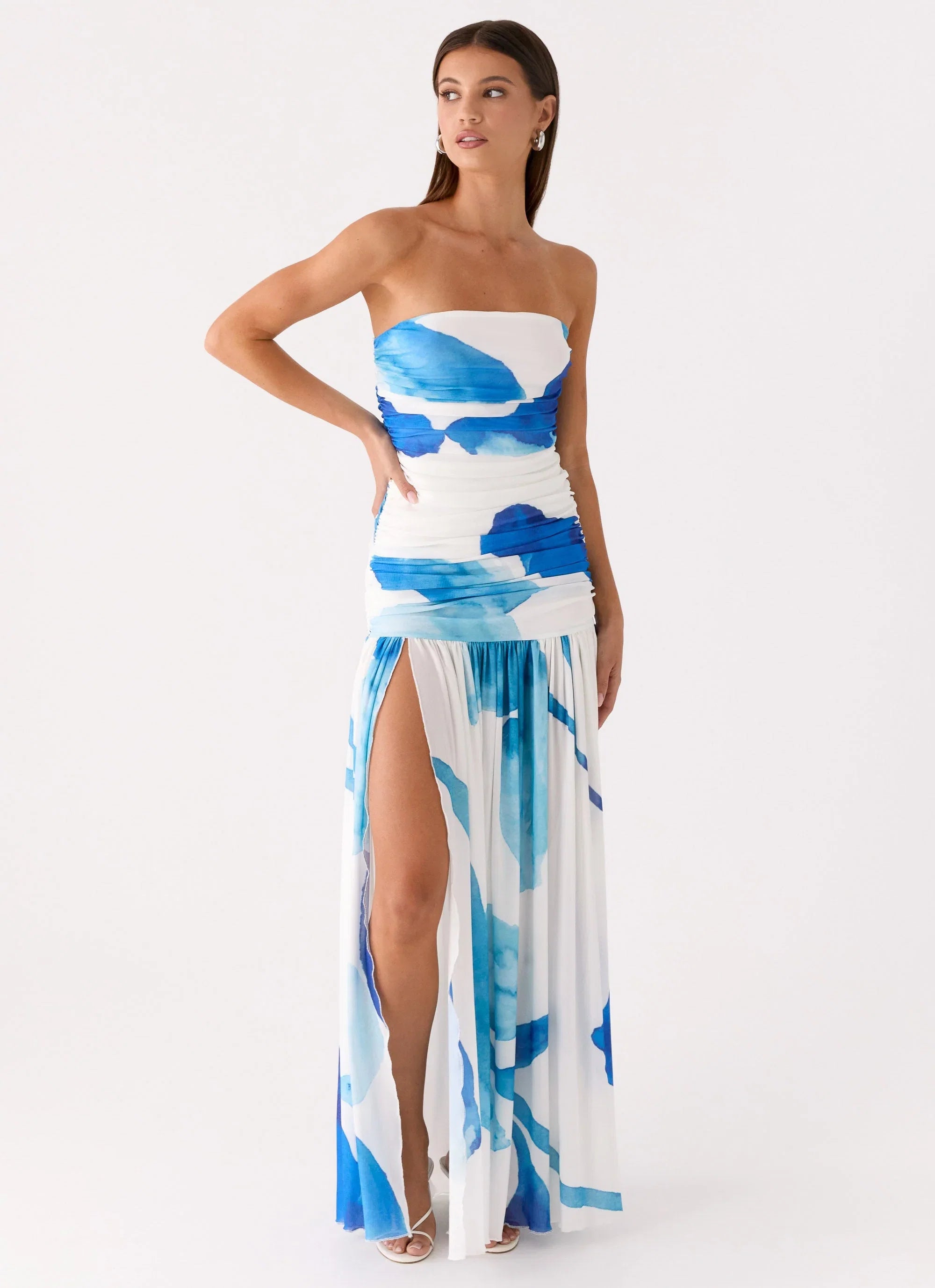 Laidee Maxi Dress Cerulean Bloom