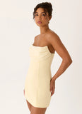 Luna Rosa Mini Dress Baby Yellow