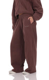 Darted Barrel Lucy Sweatpants in Brown