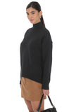 Turtle Neck Knit Jumper in Black
