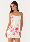 Zabrina Mini Dress Ivory Reef