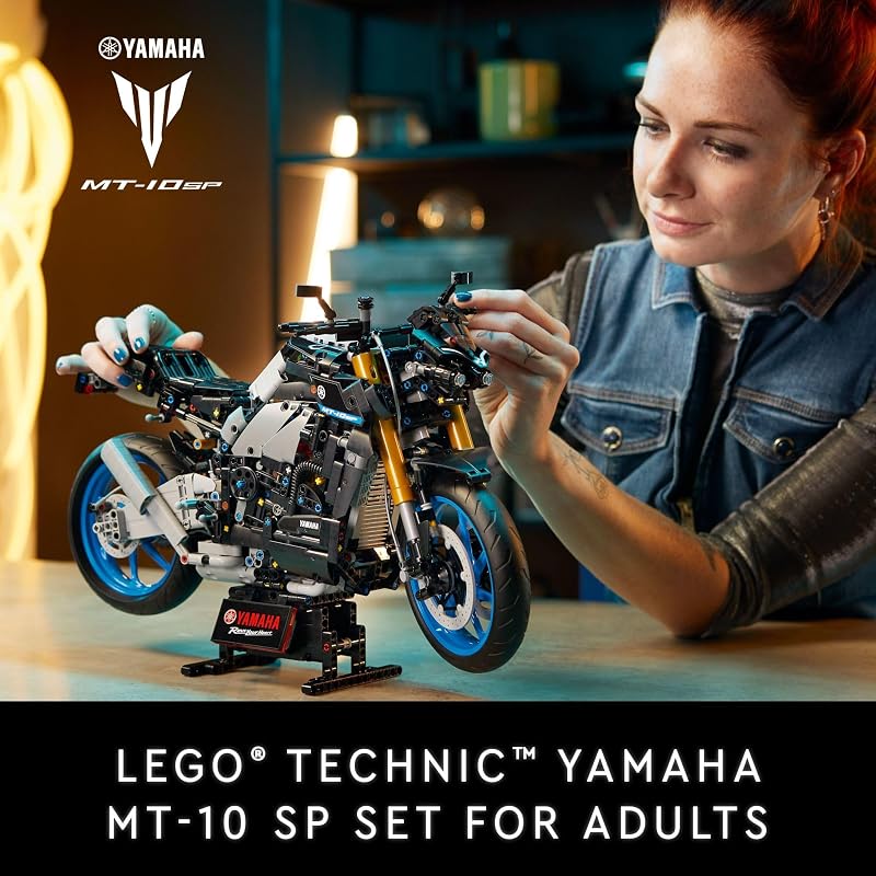 LEGO Technic Yamaha MT 10 SP Building Set for Adults Ages 18 Motorcycle Model Kit for Display Home Office Desk Shelf Decor Gift for Men Women 42159