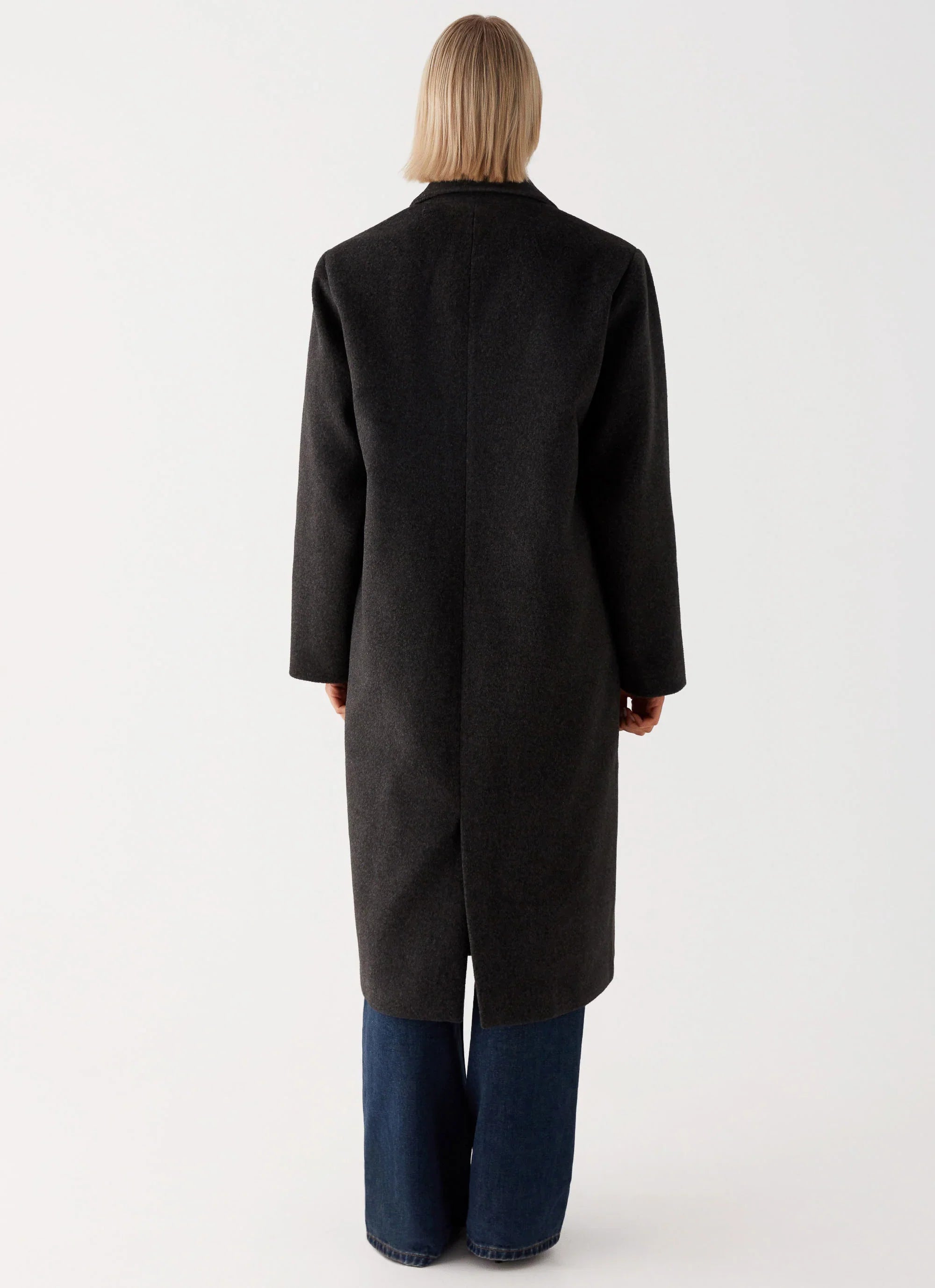Gianni Double Breast Coat Charcoal