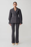 Marion Fit And Flare Pant Charcoal Shadow