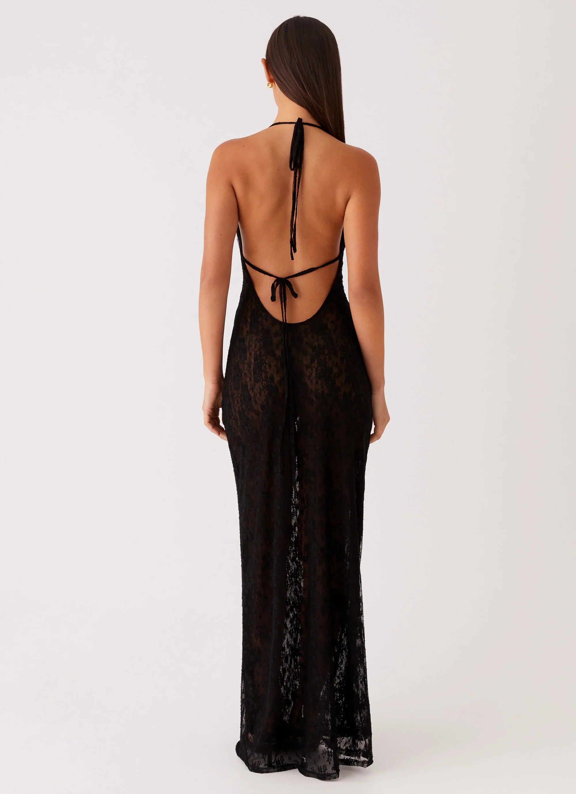 Champagne Coastline Maxi Dress Black
