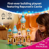 LEGO Disney Princess Rapunzels Castle 43297 Building Toys for Girls Boys Ages 6 Princess Castle Playset Movie Character Figures 676 pieces Gift for Birthdays
