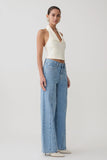 Roy Mid Rise Wide Leg Denim Jeans Classic Blue