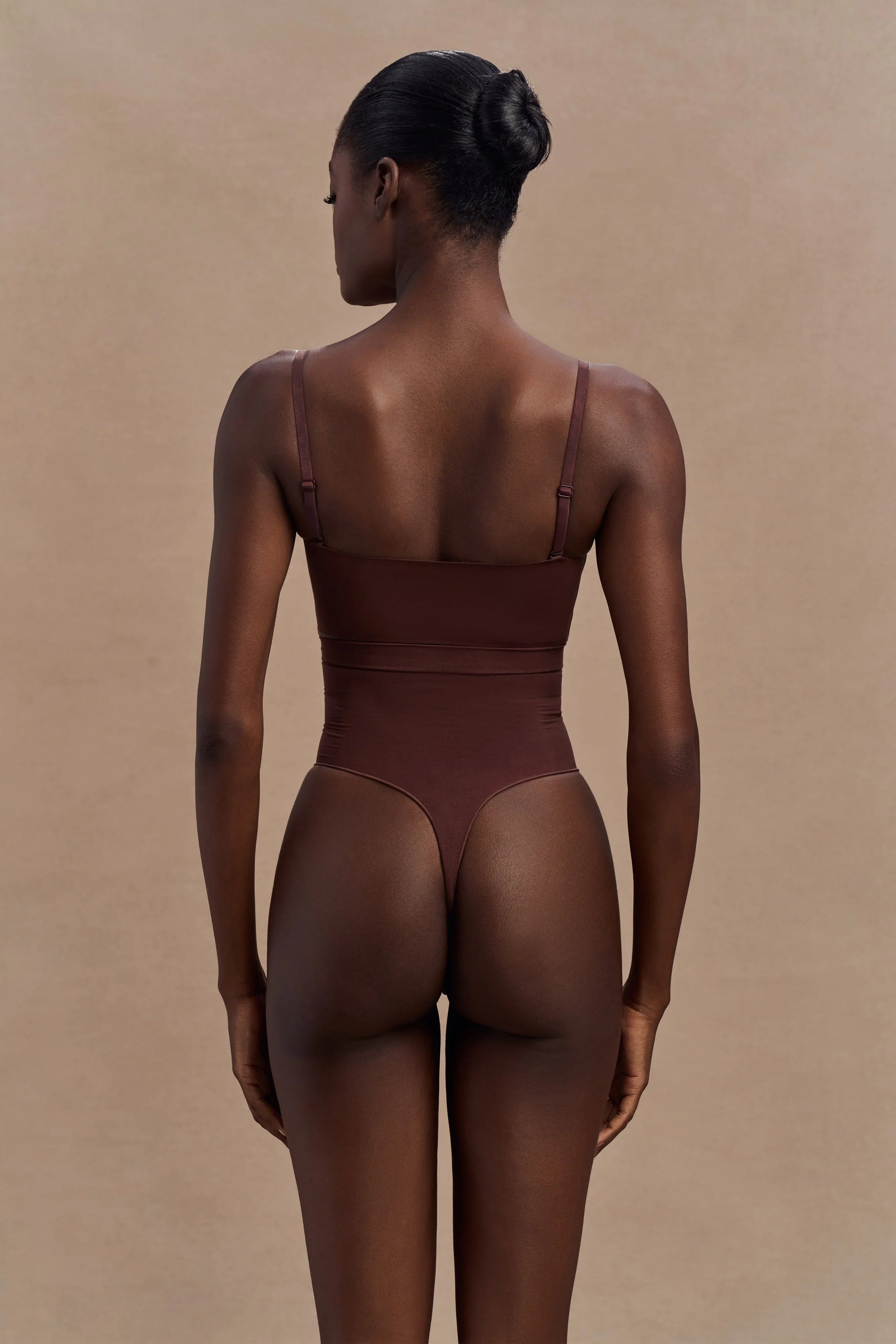 Saria High Waist Shapewear Briefs Espresso