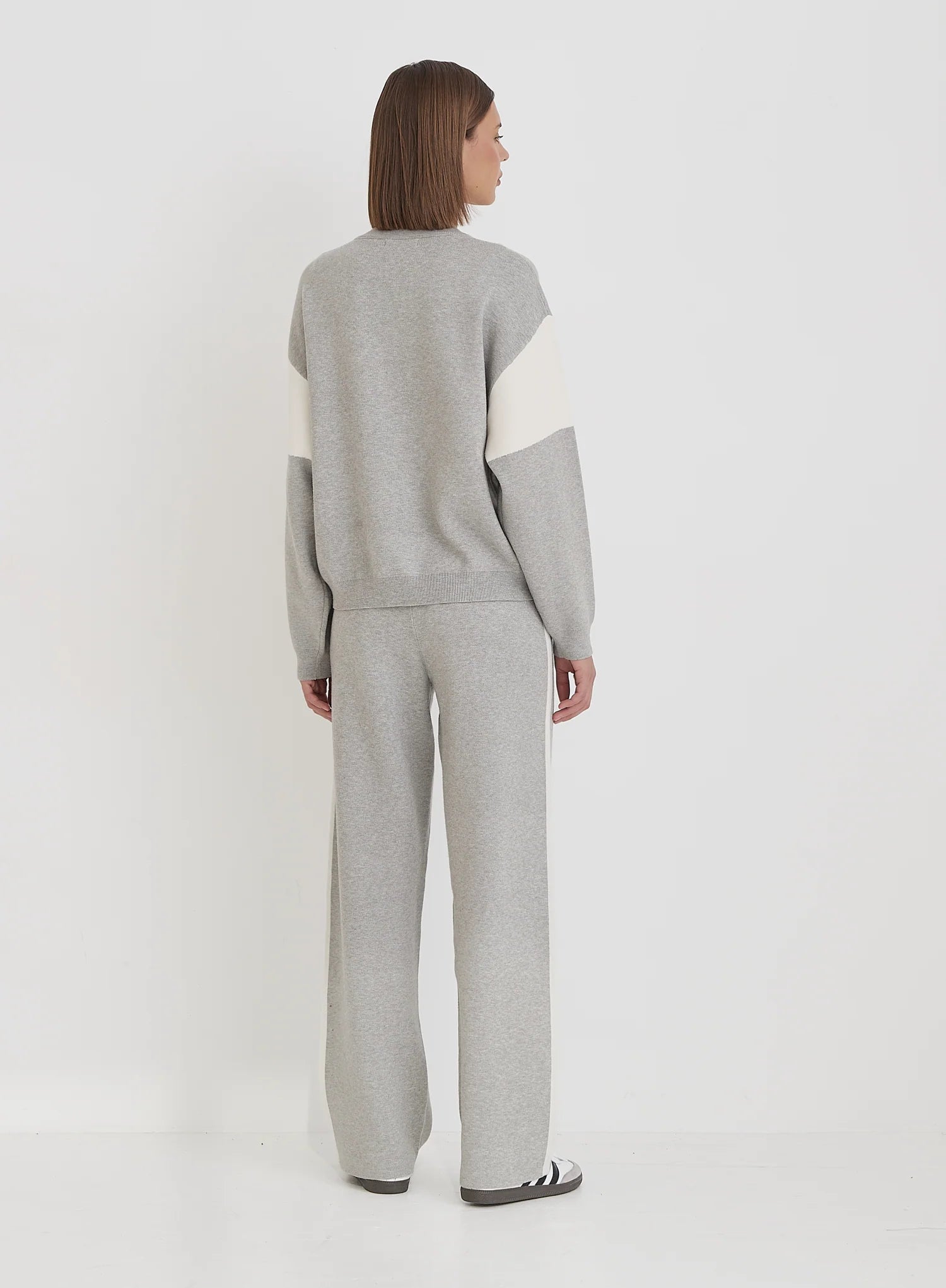 Grey Branded Knitted Jumper