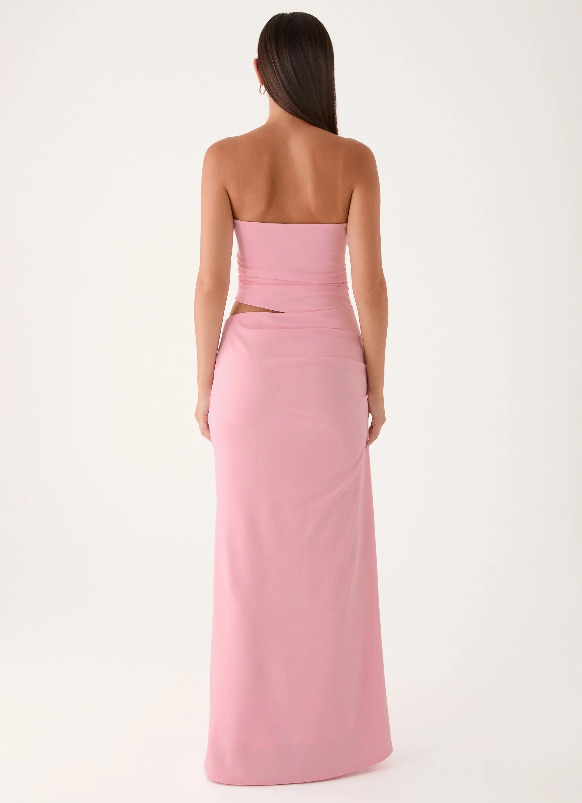Carella Strapless Maxi Dress Pink