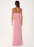 Carella Strapless Maxi Dress Pink