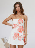 Denby Strapless Mini Dress Siena Floral