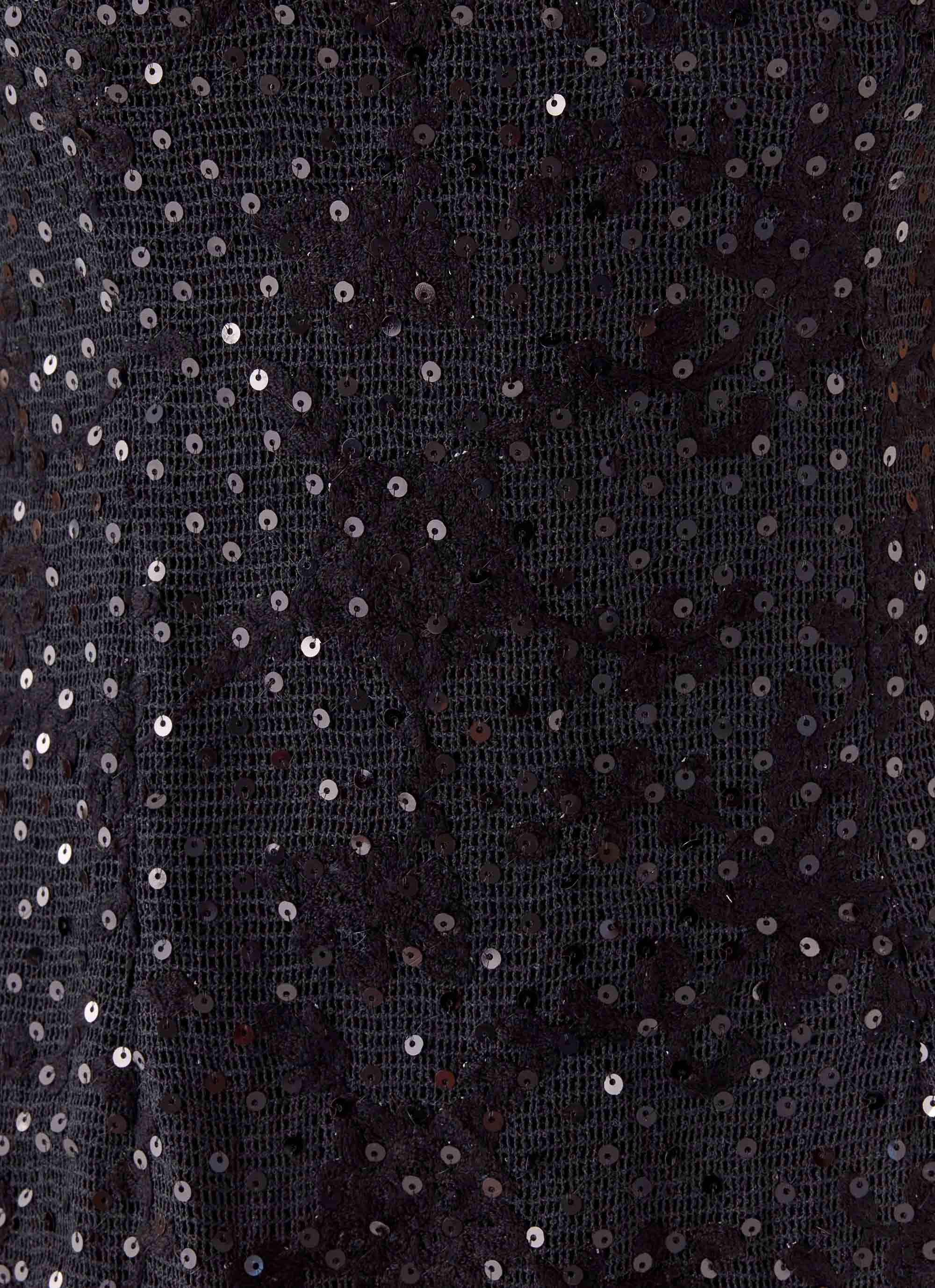 Vision Sequin Mini Dress Black
