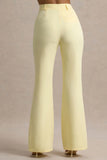 Jada Lemon Tailored Flared Leg Trousers