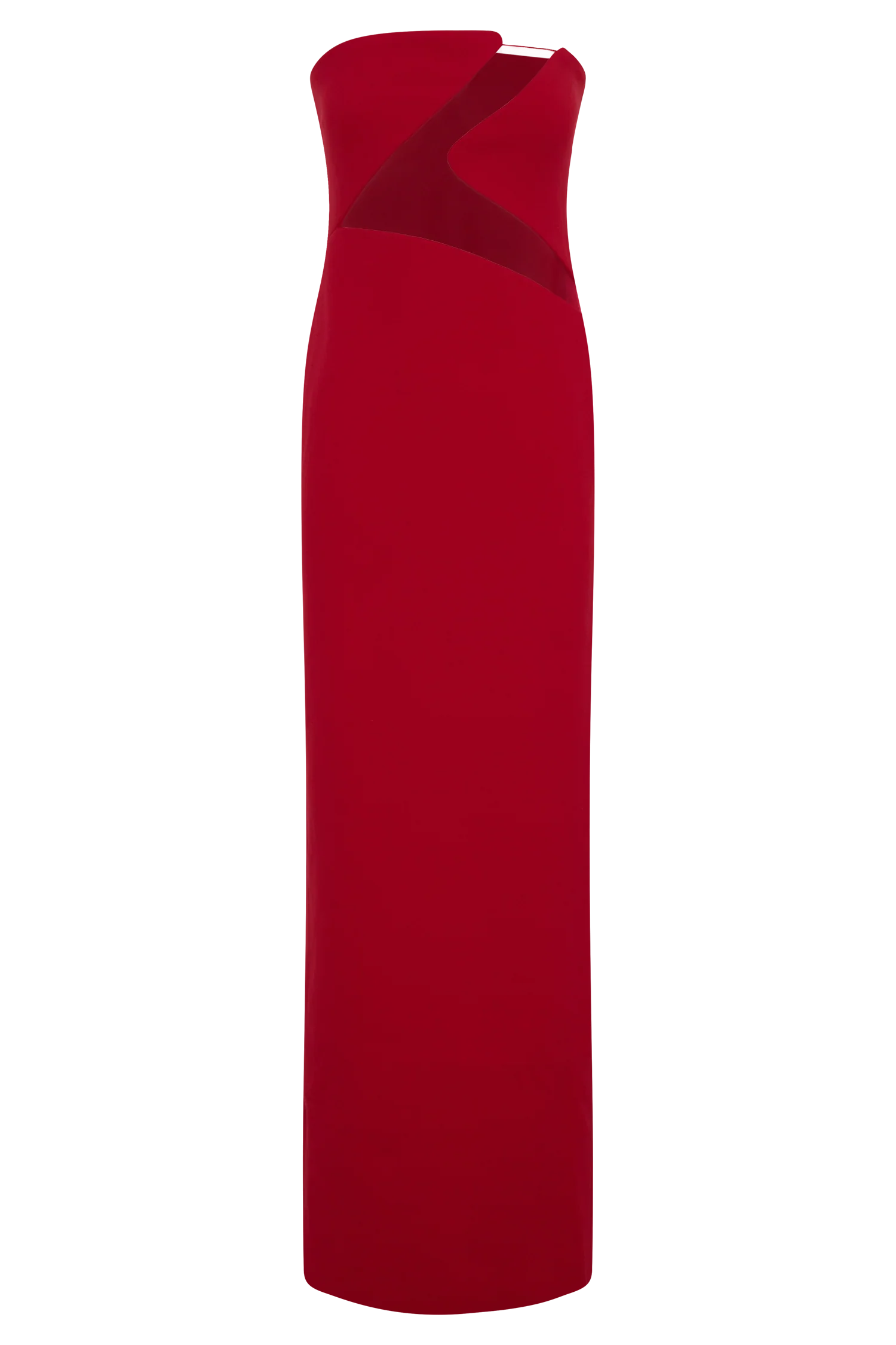 Lianne Strapless Maxi Dress Red