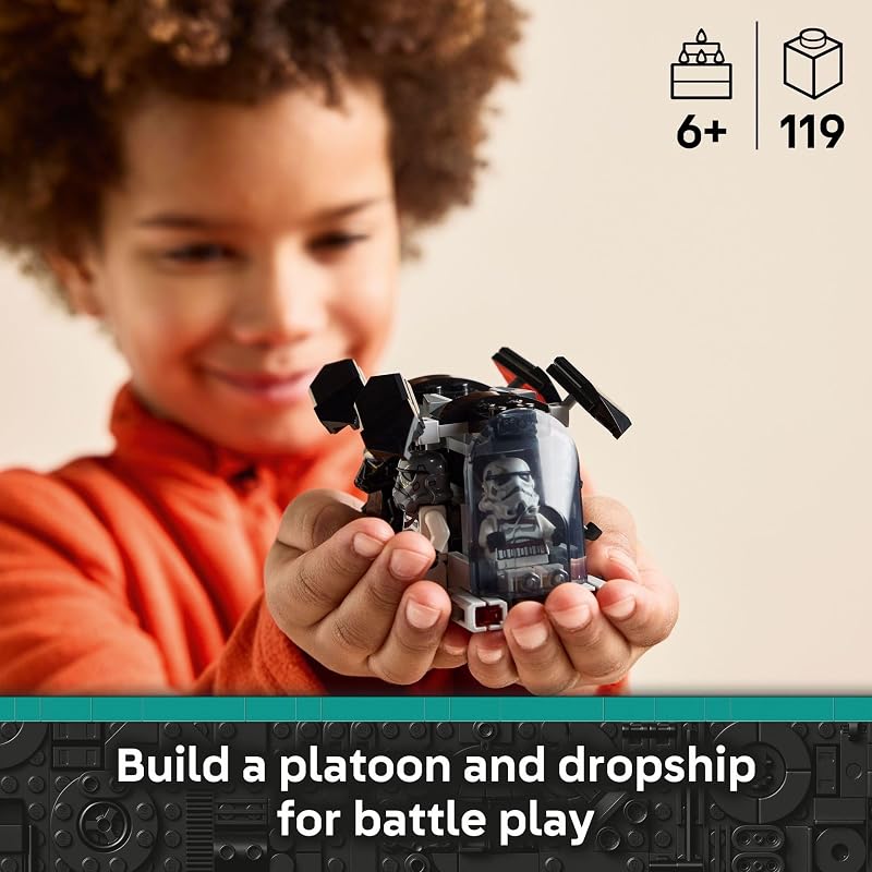 LEGO Star Wars Death Trooper Night Trooper Battle Pack Kids Toy Building Set for Pretend Play Ahsoka Series Model Kit for Boys and Girls Ages 6 Birthday Gift Idea for Movie Fans 75412