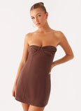 Ludo Mini Dress Chocolate