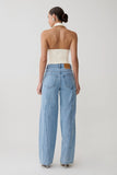 Roy Mid Rise Wide Leg Denim Jeans Classic Blue