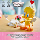 LEGO Looney Tunes Sweetheart Tweety Bird Building Toy for Adults Kids Tweety Figure W Display Pedestal Accessories for Girls Boys Ages 12 Gift for Looney Tunes Fans 40824