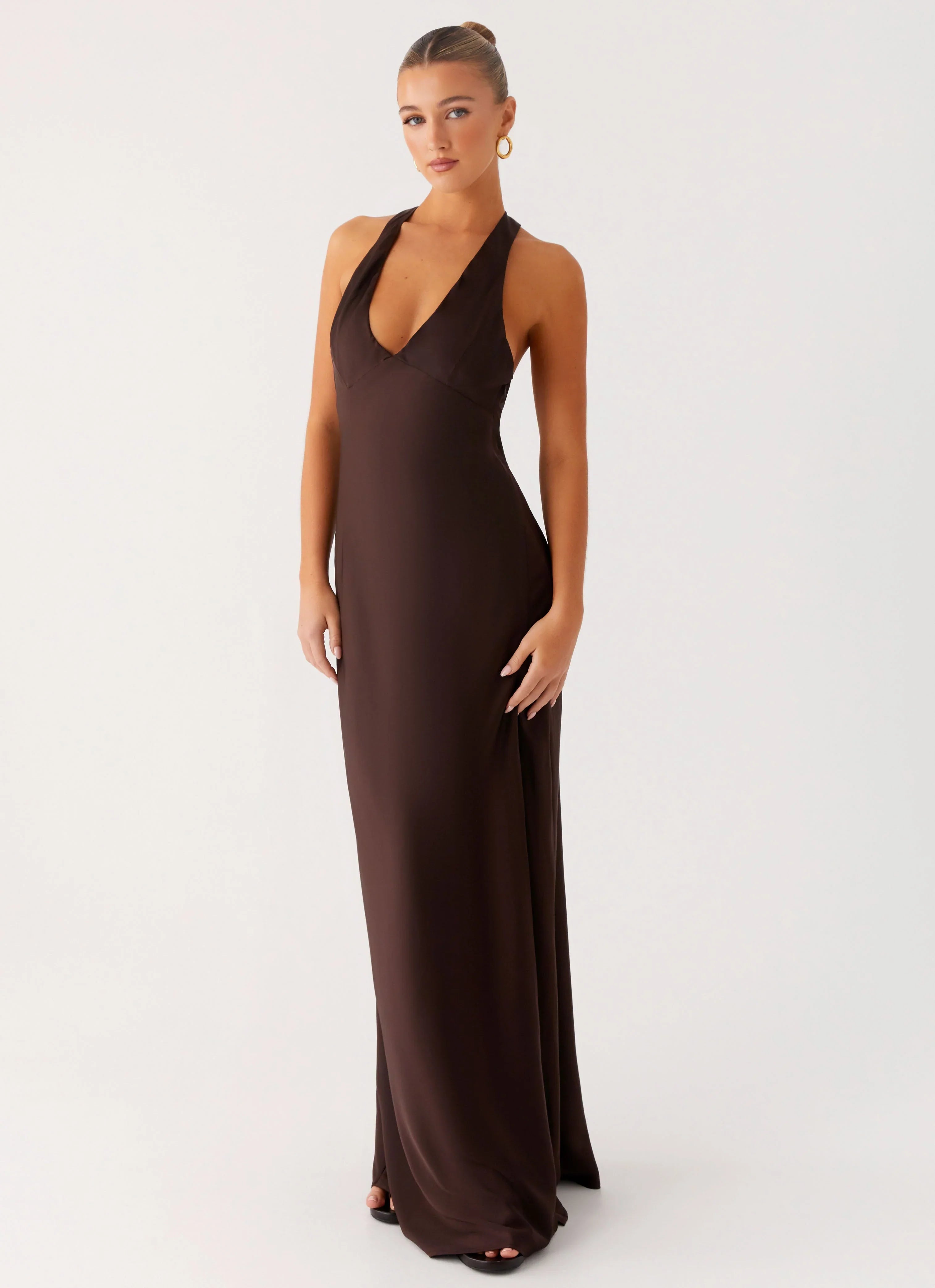 Angie Maxi Dress Chocolate