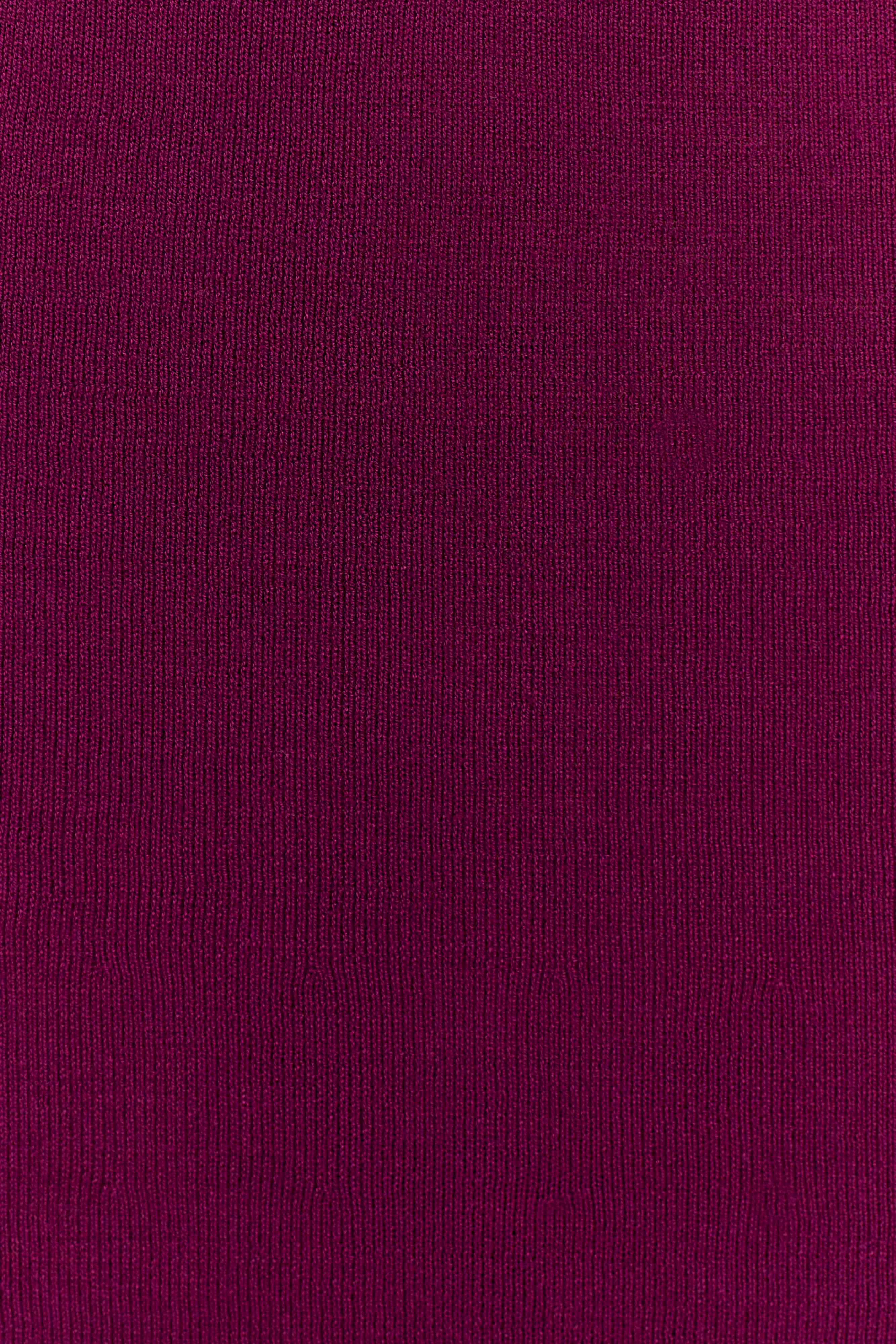 Marimae Long Knit Top Plum