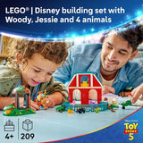 LEGO Disney and Pixar Toy Story 5 Blazes Horse Ranch Disney Building Set for Girls Boys Ages 4 with Movie Figures Gift for Preschoolers 43304