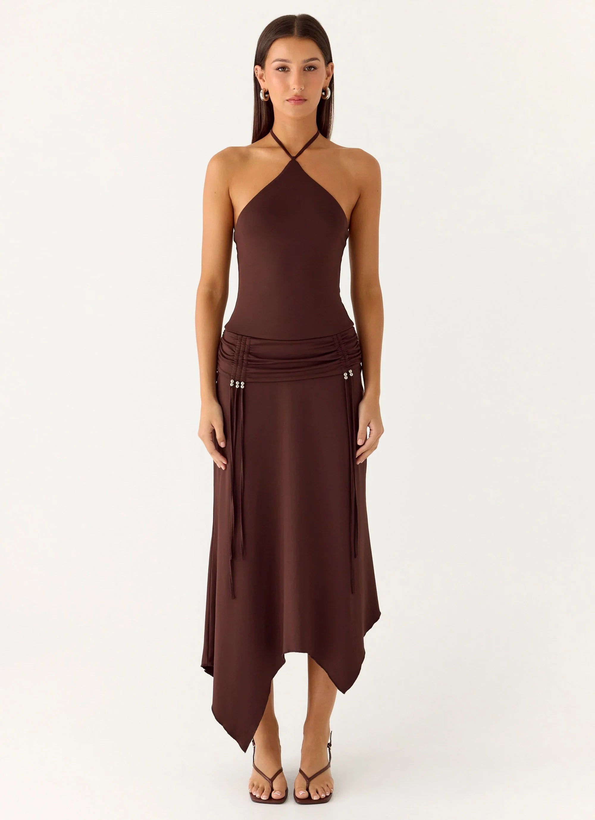 Becerra Midi Dress Cool Chocolate