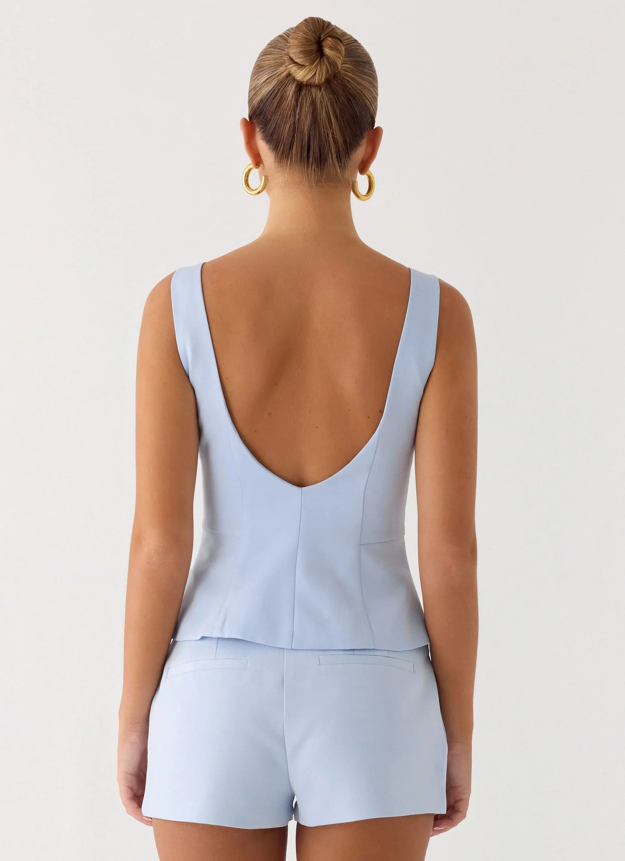 Lulita Belted Shorts Blue