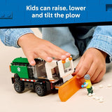 LEGO City Snowplow Truck Building Toy for Kids Pretend Play Vehicle for Boys Girls Ages 5 Toy Truck W Movable Plow Driver Minifigure Gift Idea for Birthdays 60490